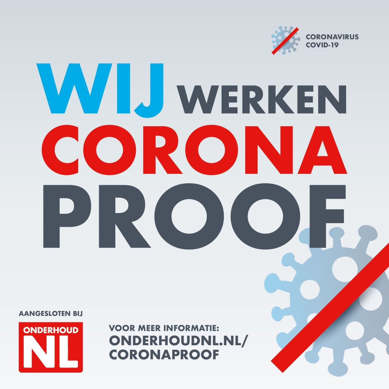 wij werken coronaproof - OnderhoudNL