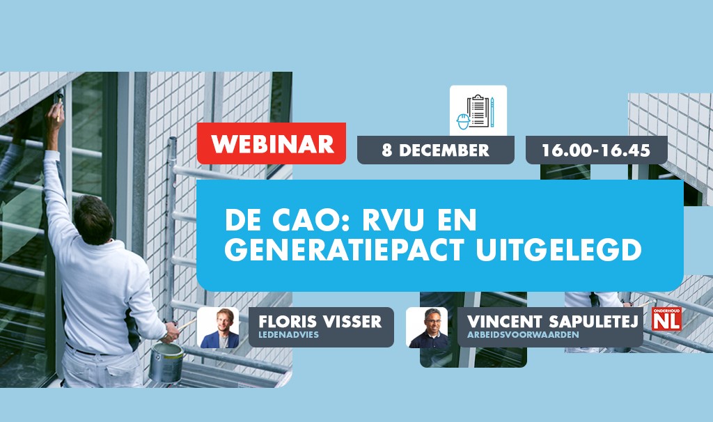 Op 8 december webinar over cao-regelingen RVU en G