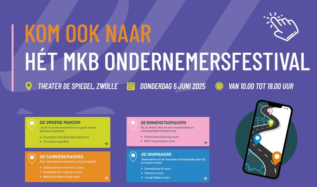 Kies uw eigen route naar succes tijdens het MKB On