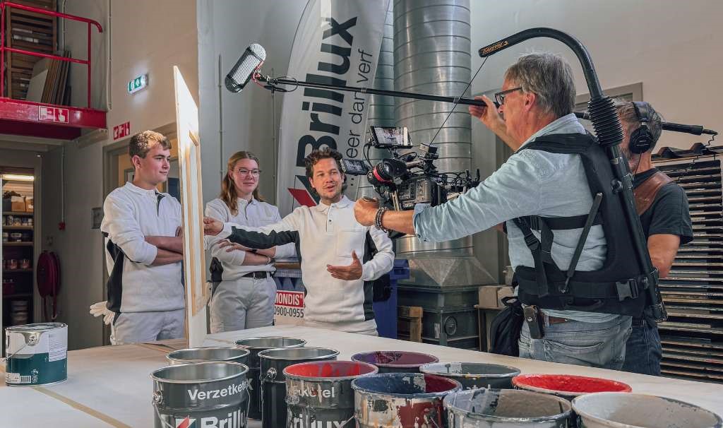 Tv-opnames bij Schildersvakopleiding Zutphen: Het 