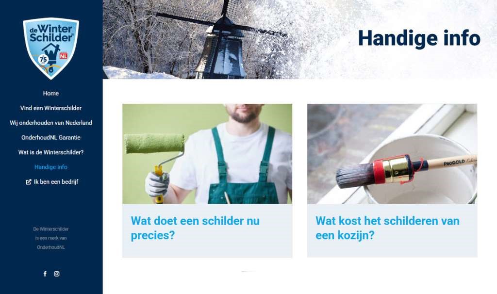 Winterschilder informatie en tips | OnderhoudNL