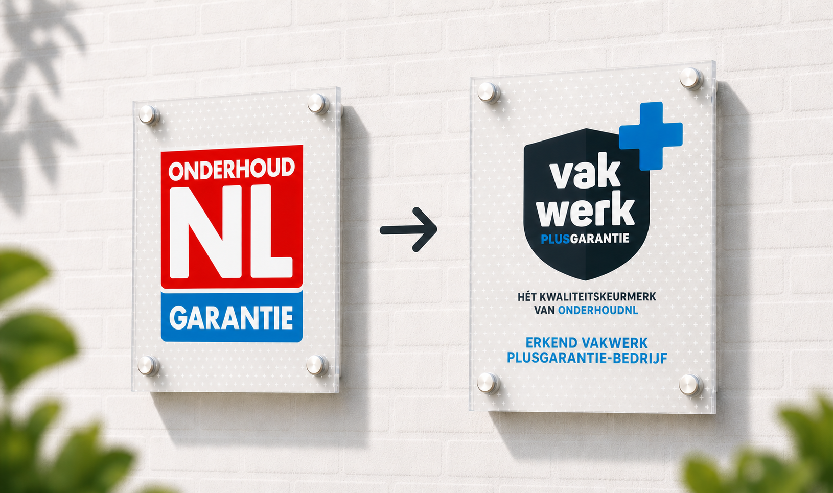 OnderhoudNL Garantie wordt Vakwerk Plusgarantie
