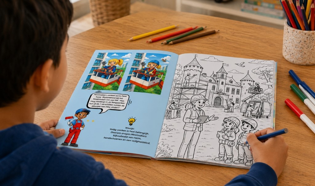 Nieuw Kleur- en Doeboek van OnderhoudNL laat kinde